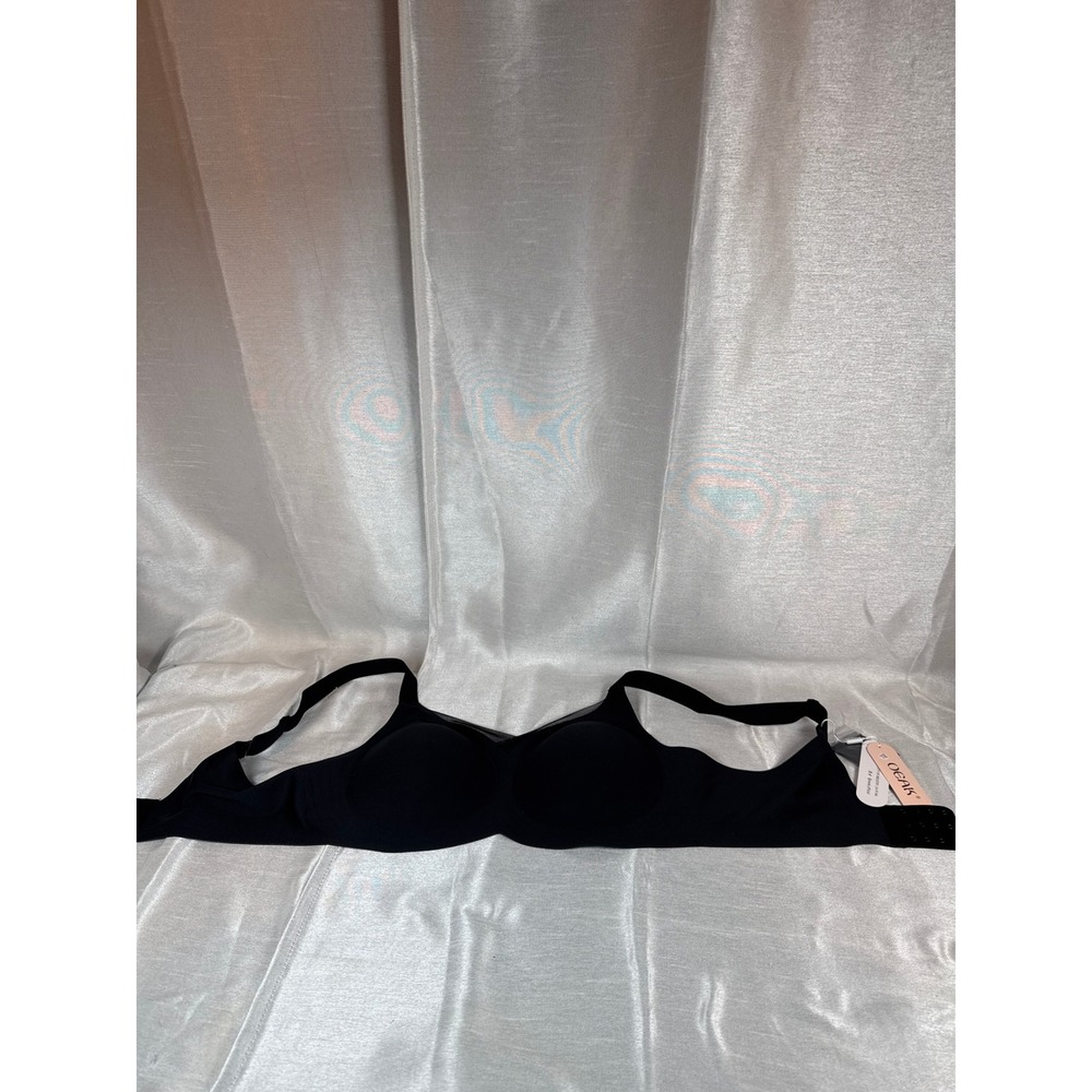 NWT Oeak Black‎ padded bra wide strap fat back smoothing size XXL